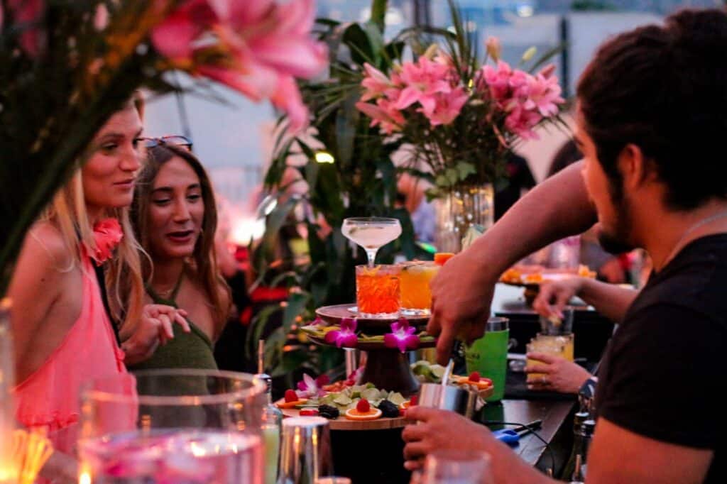 Event with magic&cocktails bartending service