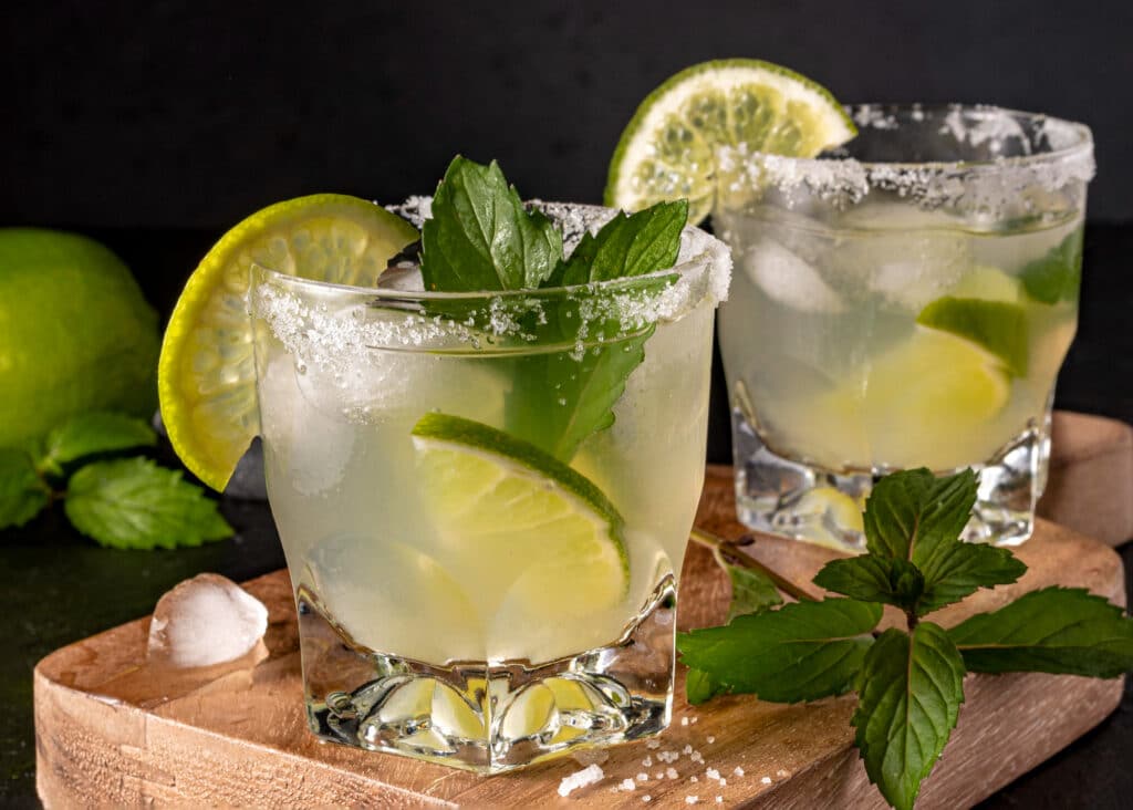 Mojito mocktail made with sprite
