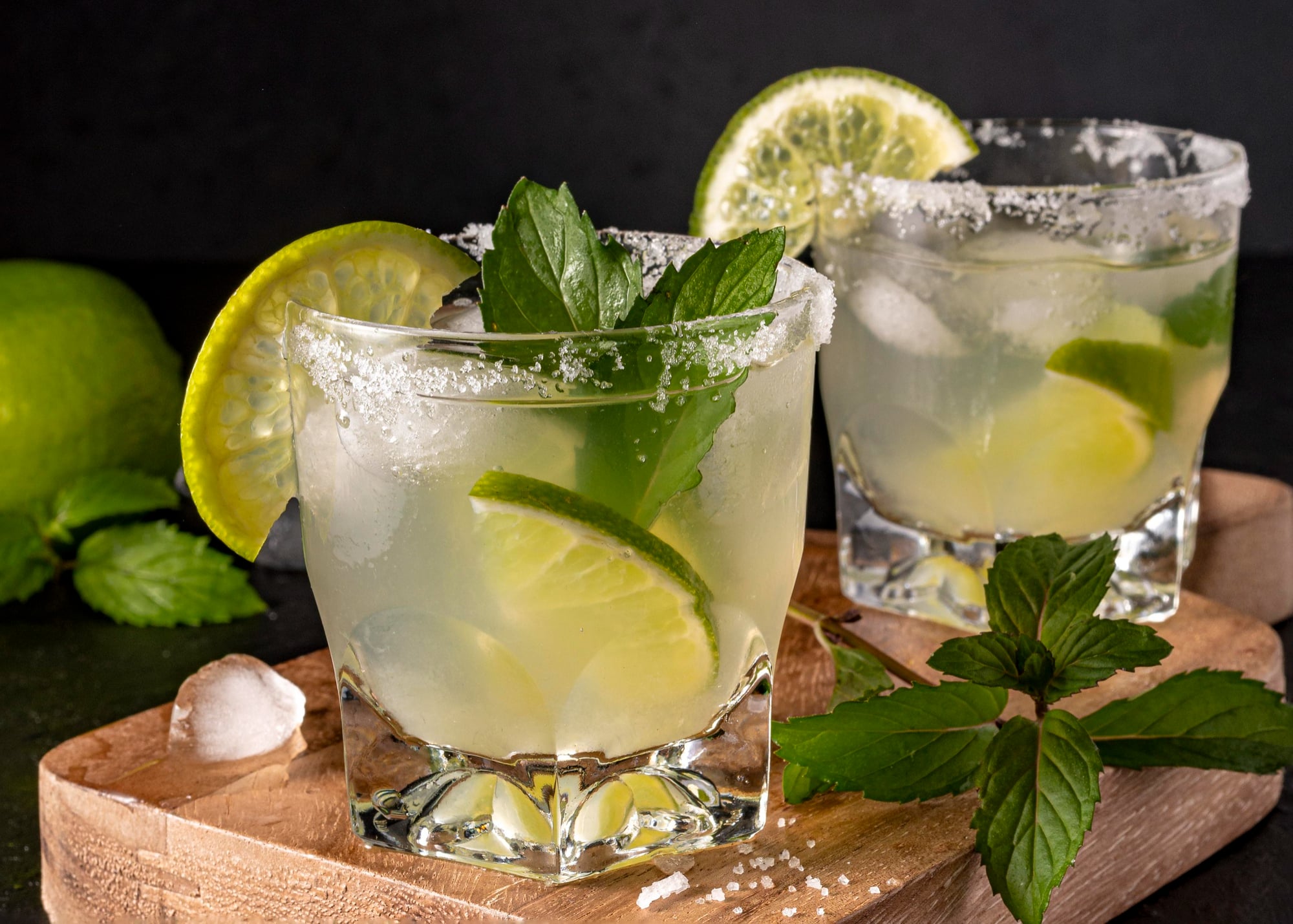 Mojito mocktail made with sprite