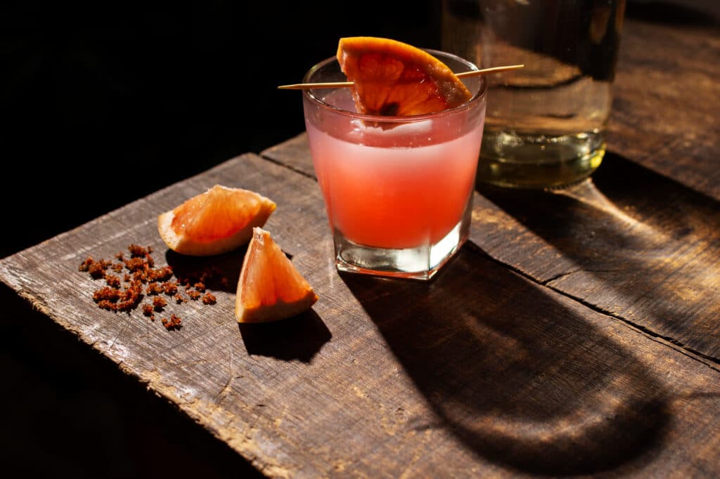 Mezcal cocktail