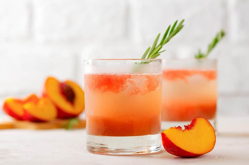 peach mocktail