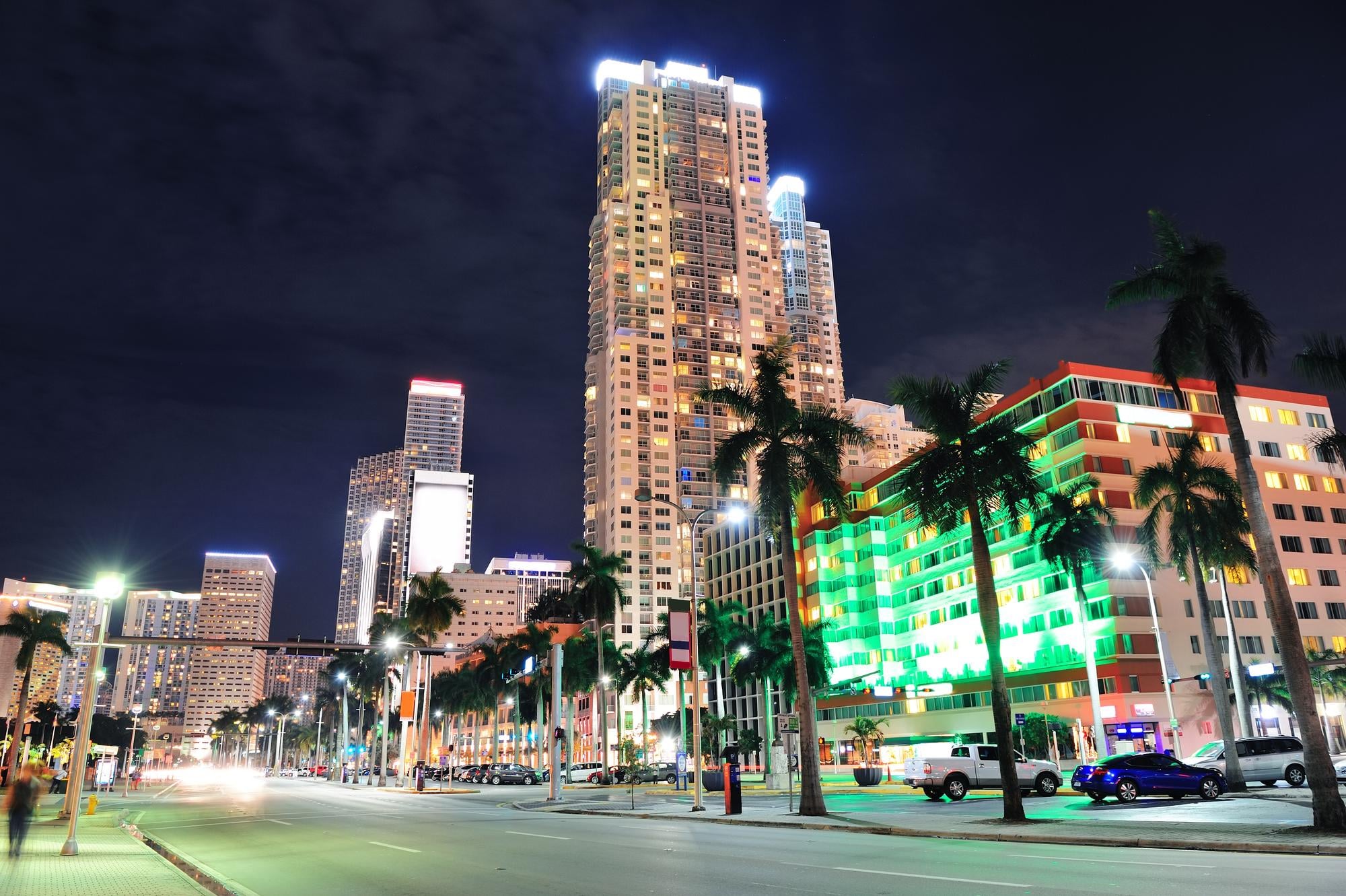 Miami at night