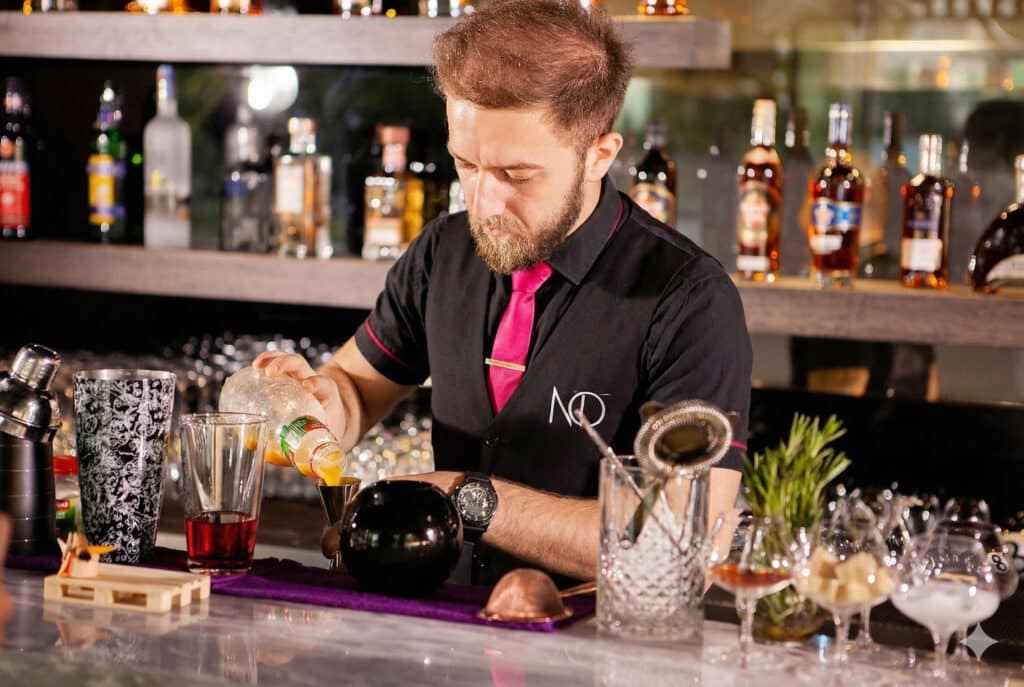 Bartender in a private event