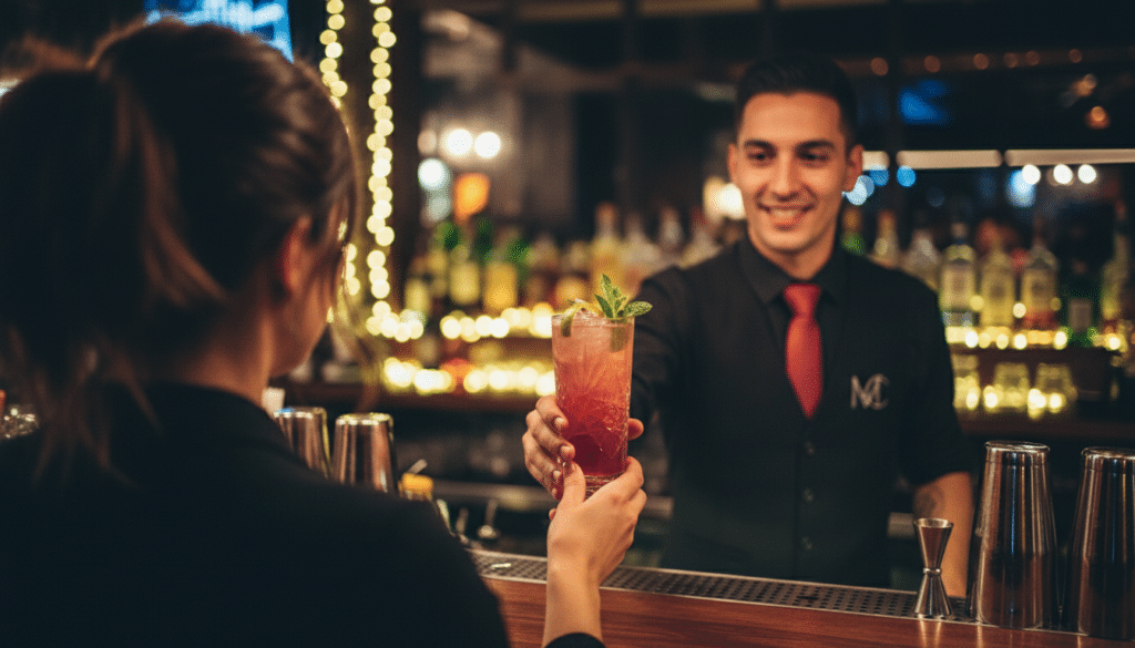 Magic&Cocktails bartender at a private party