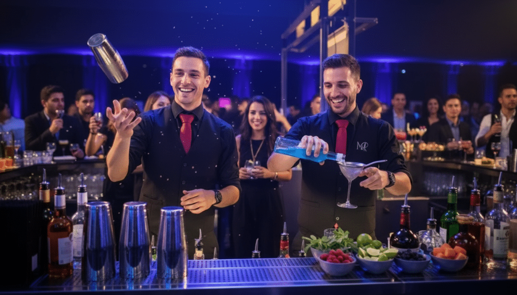 Magic bartender in a private party in los angeles
