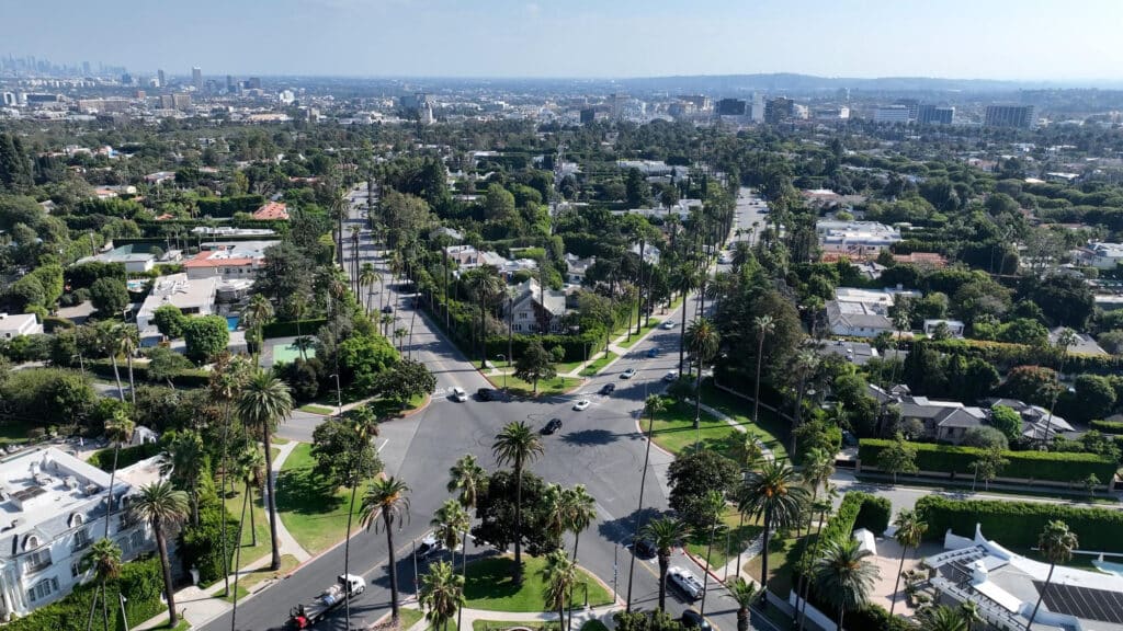 Beverly Hills neighbourhood for hosting a private party