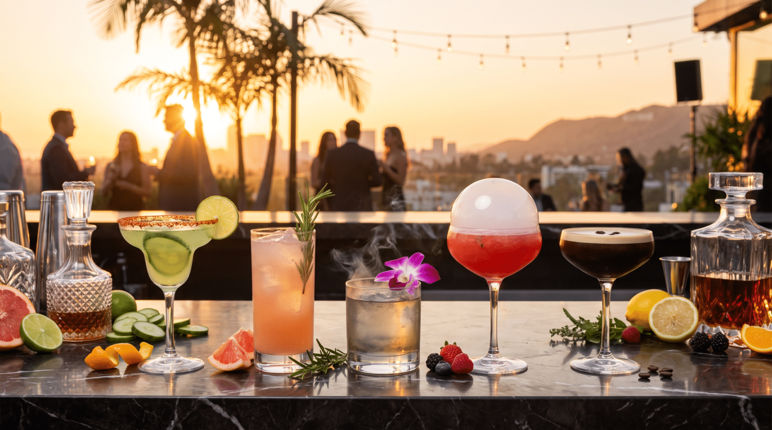 best signature cocktails for a LA party